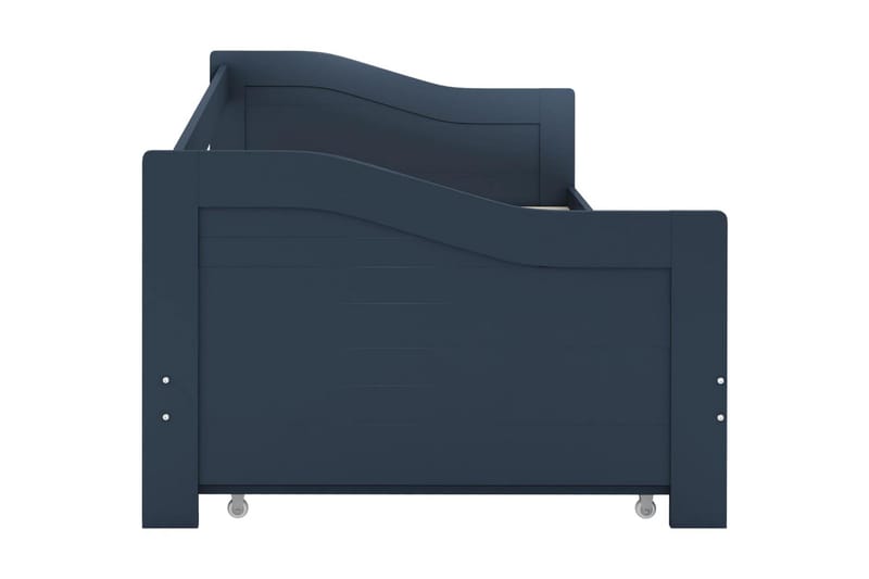 Bäddsoffa ram grå furu 90x200 cm - Møbler - Sofaer - Sovesofaer - Langsgående sovesofa