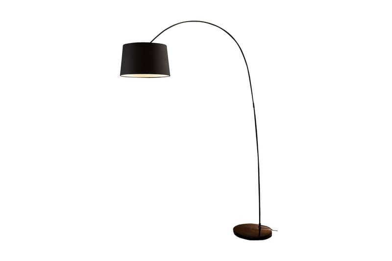 Buelampe 205 cm svart - Lamper gang - Gulvlampe