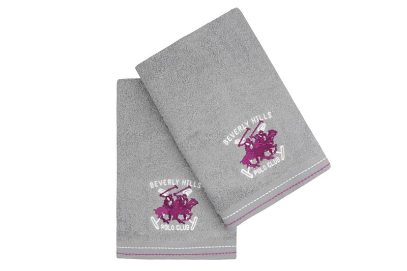 Håndkle Romilla 2-pk - Grå - Baderomstekstiler - Håndklær