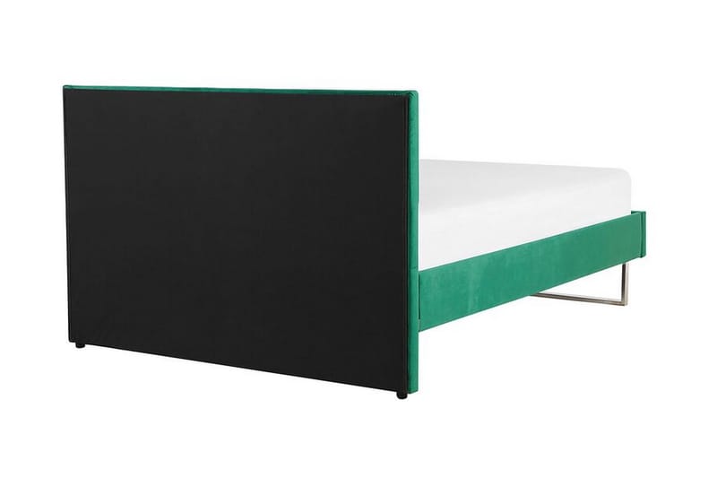 Seng Chinou 160x200 cm - Grønn/Fløyel - Sengeramme & sengestamme