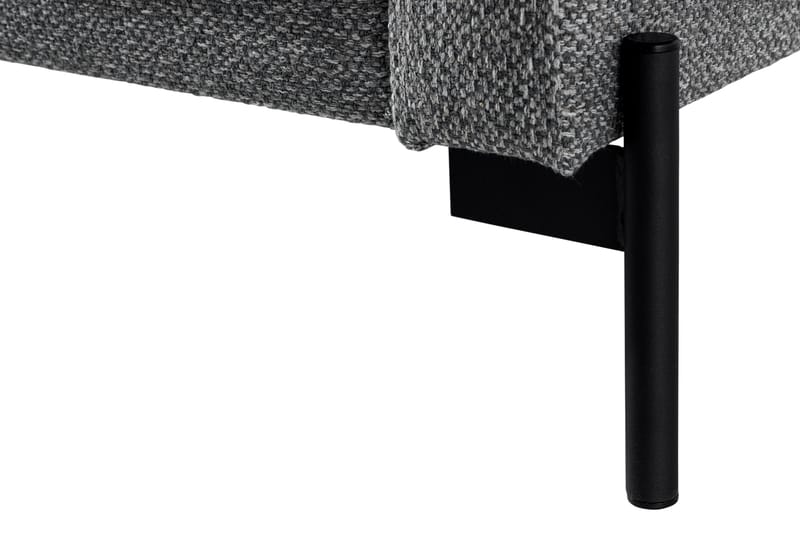 Divansofa Nydelig høyre med dekorative puter - Mørkegrå - Sofaer med sjeselong