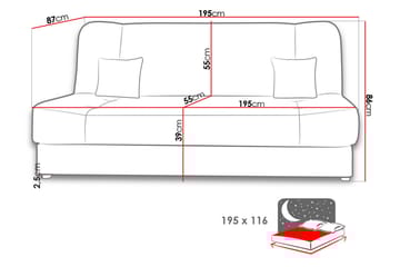 Sovesofa - Møbler - Sofaer - Fløyelssofaer
