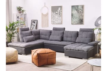 5-seters Sovesofa Elvestad med Oppbevaring - Grå - Møbler - Sofaer - Sovesofaer - Langsgående sovesofa