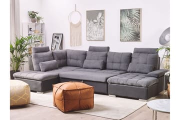 5-seters Sovesofa Elvestad med Oppbevaring - Grå - Møbler - Sofaer - Sovesofaer - Langsgående sovesofa
