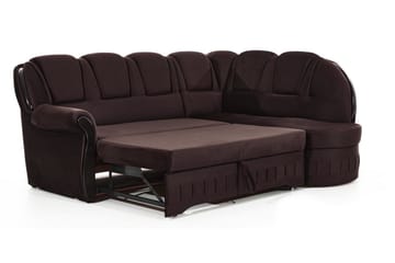 Sovesofa med Sjeselong Amillano Høyre - Brun - Møbler - Sofaer - Sovesofaer - Langsgående sovesofa