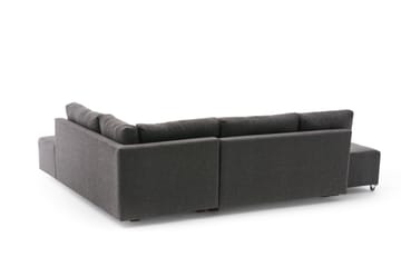 Sovesofa med sjeselong Kypros Høyre - Antrasitt / Svart - Møbler - Sofaer - Sovesofaer - Forovervendt sovesofa
