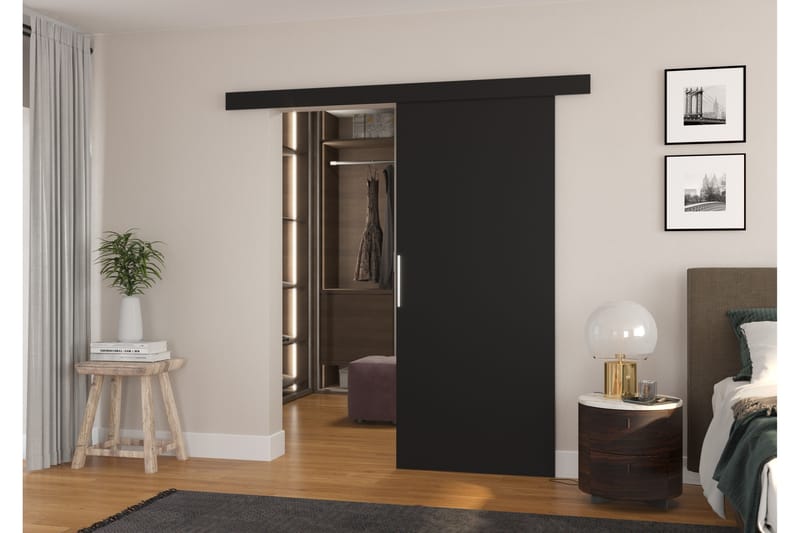 Skyvedør Garderobe Dagestad 86x205 cm - Skyvedør garderobe