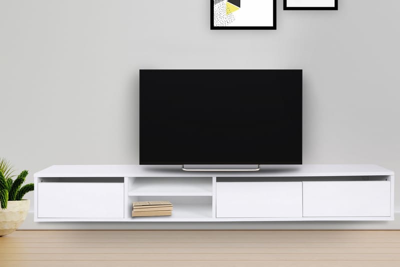 TV-benk Kenya 180 cm - Hvit - TV benk & mediabenk