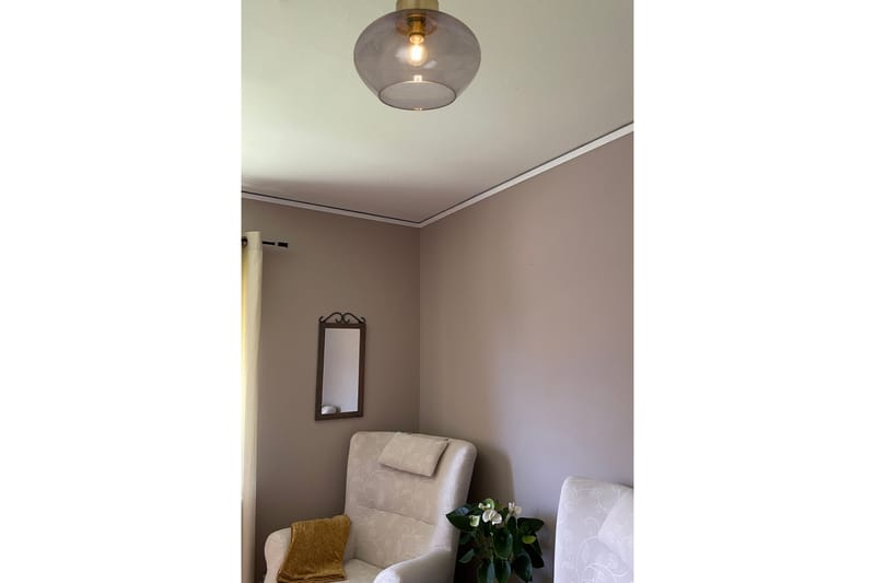 Plafond Bell Large Messing / Smoke farget - Aneta - Lamper gang - Plafond - Takplafond - Taklampe