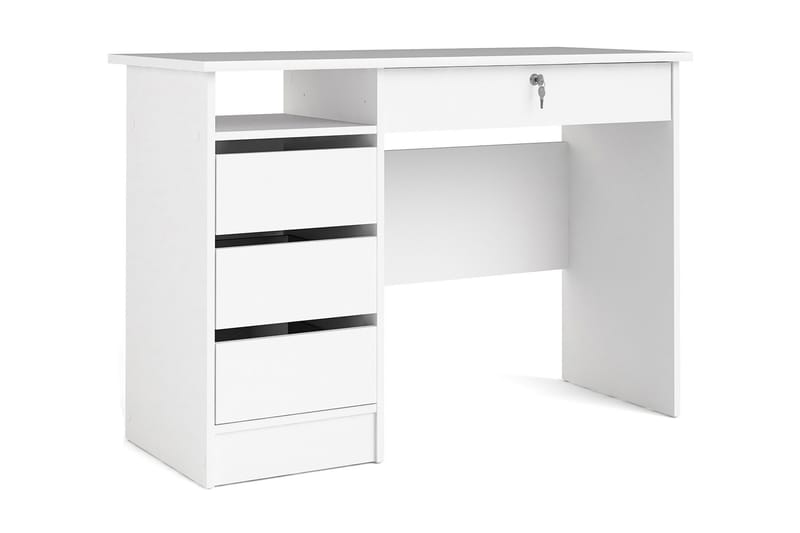 Skrivebord Falksa 109 cm - Hvit - Skrivebord - Databord & PC bord