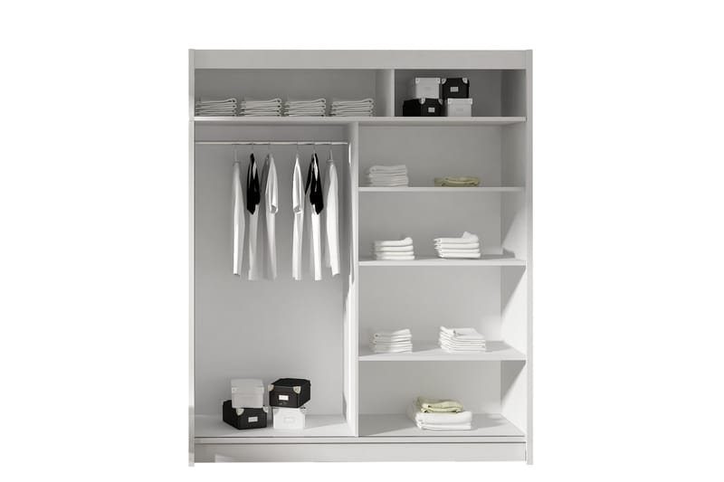 Garderobe Presto 150 cm Skyvedører - Lys Eik - Garderobeskap - Garderober & garderobesystem