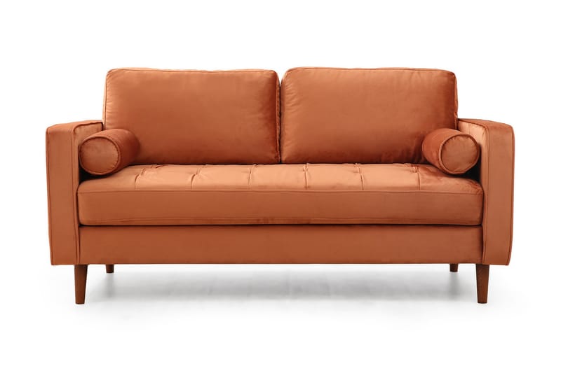 Sofa Puento 2-seters - Oransje - 2 seter sofa