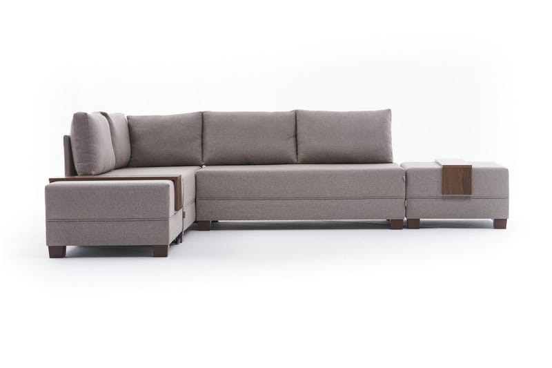 Sovesofa m. Divan Bulgaria 4-seters 140x190 - Krem - Sovesofa divan