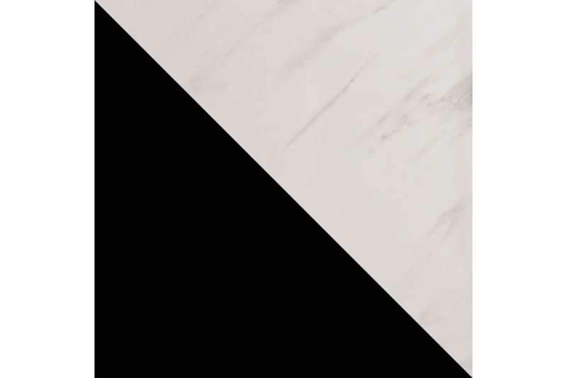 Garderob med Speil Kant Marmesa 150 cm Marmormønster - Svart/Hvit/Gull - Garderober & garderobesystem