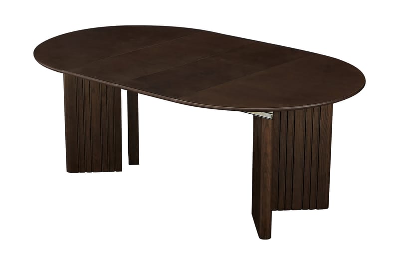 Forlengningsbart Rundt Spisebord Damiene 120/200 cm - Brun - Spisebord & kjøkkenbord