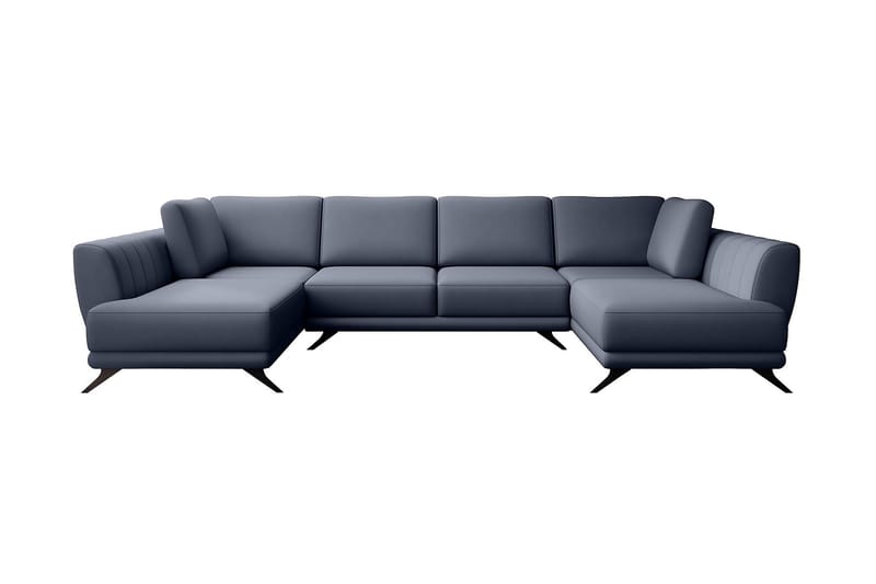 Sovesofa Dobbeltsjeselong Kazuma - Grå - Møbler - Sofaer - Sovesofaer - Langsgående sovesofa