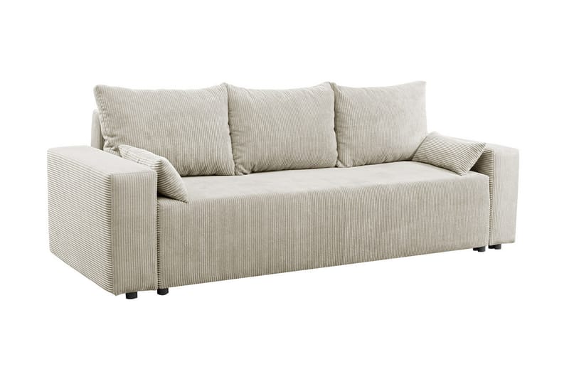 Sovesofa - Beige - Møbler - Sofaer - Sovesofaer - Langsgående sovesofa