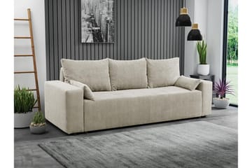 Sovesofa - Beige - Møbler - Sofaer - Sovesofaer - Langsgående sovesofa