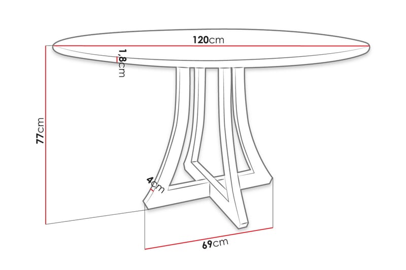 Spisebord Habit - Spisebord & kjøkkenbord