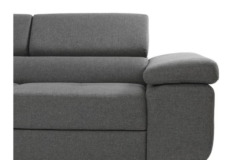 Sovesofa med sjeselong - Brun - Møbler - Sofaer - Sovesofaer - Langsgående sovesofa