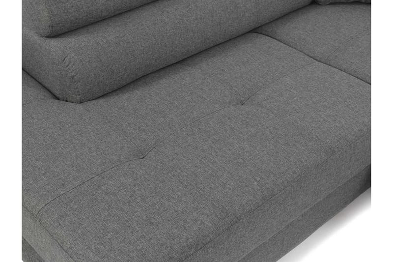 Sovesofa med sjeselong - Brun - Møbler - Sofaer - Sovesofaer - Langsgående sovesofa