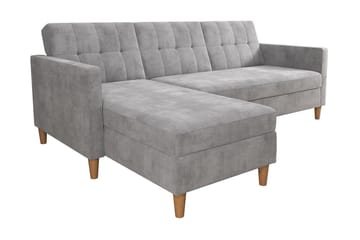 Sovesofa Hartford - Lysegrå - Møbler - Sofaer - Sovesofaer - Langsgående sovesofa