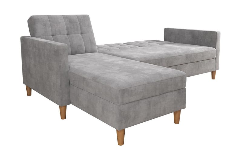 Sovesofa Hartford - Lysegrå - Møbler - Sofaer - Sovesofaer - Langsgående sovesofa