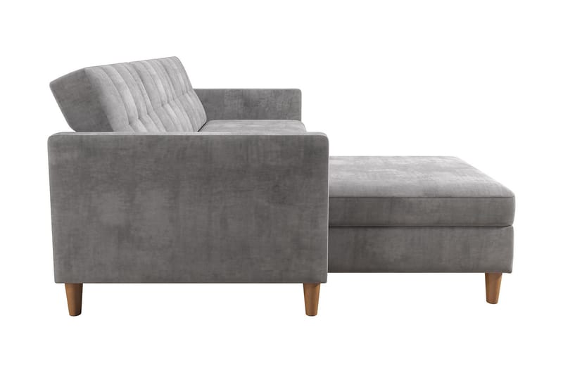 Sovesofa Hartford - Lysegrå - Møbler - Sofaer - Sovesofaer - Langsgående sovesofa