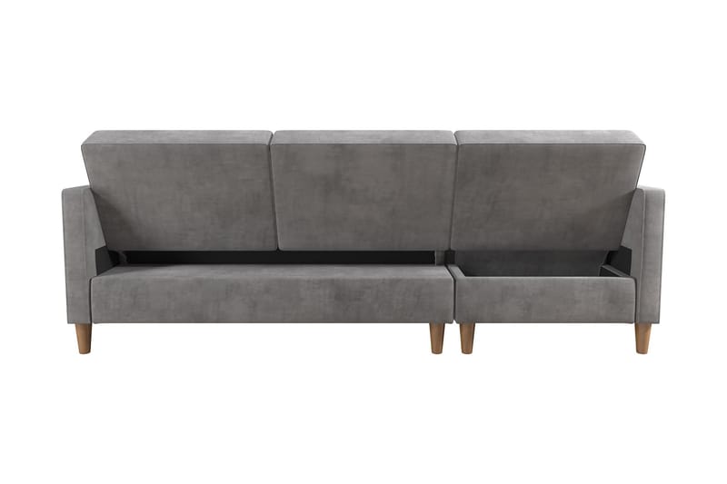 Sovesofa Hartford - Lysegrå - Møbler - Sofaer - Sovesofaer - Langsgående sovesofa