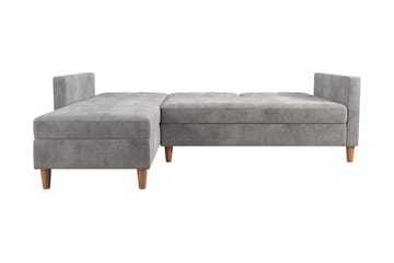 Sovesofa Hartford - Lysegrå - Møbler - Sofaer - Sovesofaer - Langsgående sovesofa
