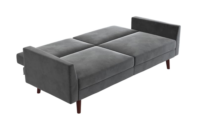 Sovesofa Juliana - Grå - Møbler - Sofaer - Sovesofaer - Langsgående sovesofa
