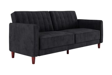 Sovesofa Pin Tufted - Svart - Møbler - Sofaer - Sovesofaer - Langsgående sovesofa