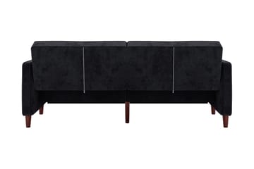 Sovesofa Pin Tufted - Svart - Møbler - Sofaer - Sovesofaer - Langsgående sovesofa