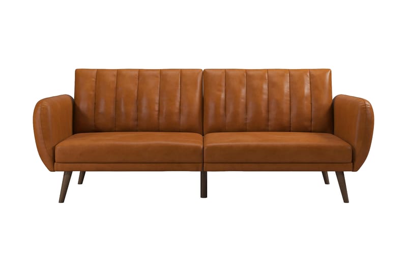 Sovesofa Brittany - Lysebrun - Møbler - Sofaer - Sovesofaer - Langsgående sovesofa