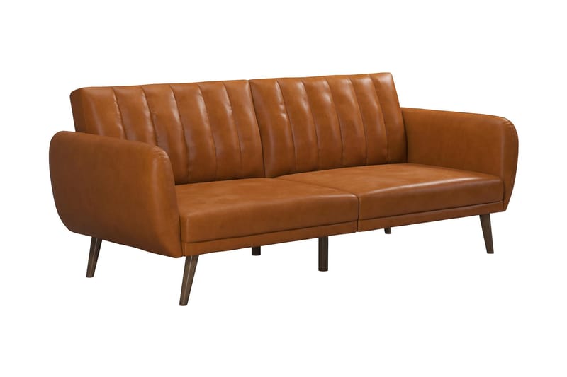 Sovesofa Brittany - Lysebrun - Møbler - Sofaer - Sovesofaer - Langsgående sovesofa