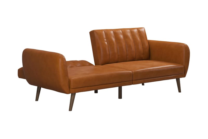 Sovesofa Brittany - Lysebrun - Møbler - Sofaer - Sovesofaer - Langsgående sovesofa