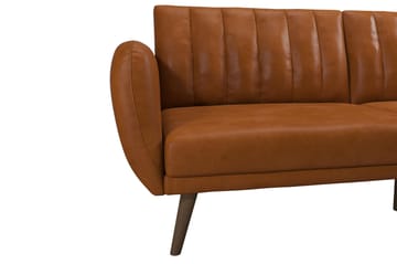 Sovesofa Brittany - Lysebrun - Møbler - Sofaer - Sovesofaer - Langsgående sovesofa