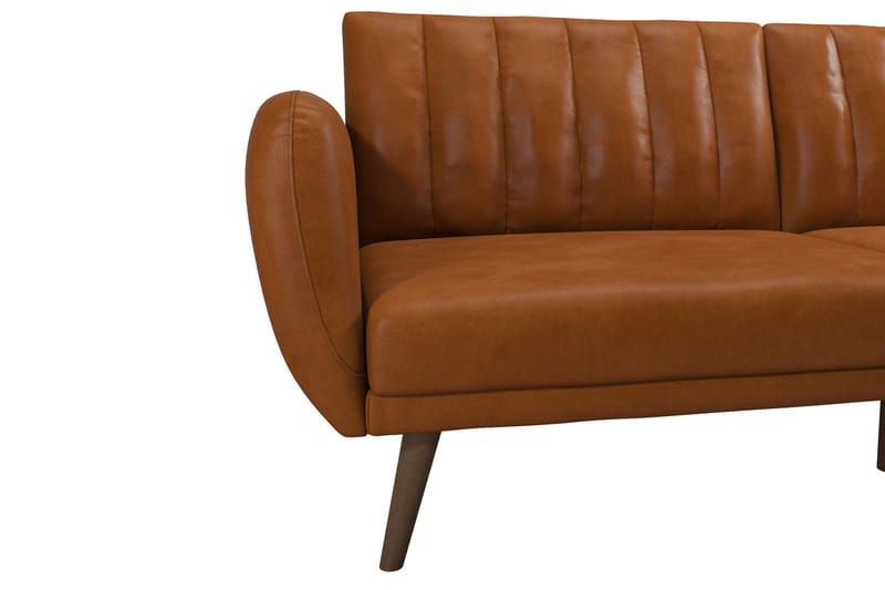 Sovesofa Brittany - Lysebrun - Møbler - Sofaer - Sovesofaer - Langsgående sovesofa