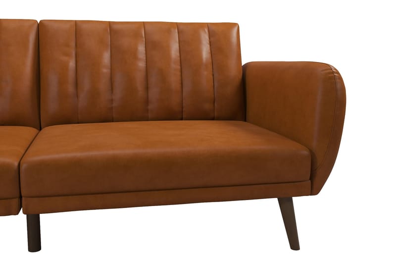 Sovesofa Brittany - Lysebrun - Møbler - Sofaer - Sovesofaer - Langsgående sovesofa