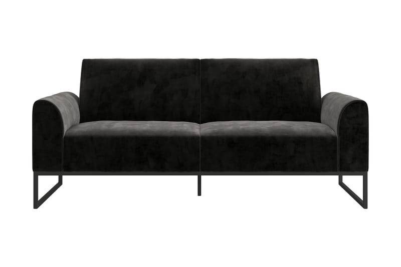 Sovesofa Adley - Svart - Møbler - Sofaer - Sovesofaer - Langsgående sovesofa