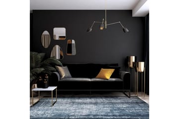 Sovesofa Adley - Svart - Møbler - Sofaer - Sovesofaer - Langsgående sovesofa