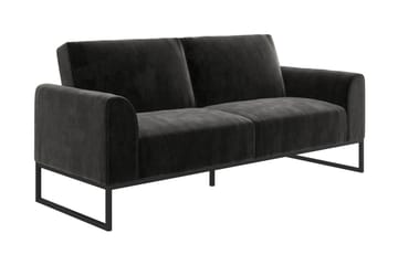 Sovesofa Adley - Svart - Møbler - Sofaer - Sovesofaer - Langsgående sovesofa