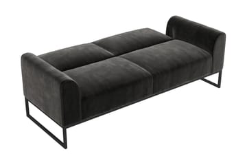 Sovesofa Adley - Svart - Møbler - Sofaer - Sovesofaer - Langsgående sovesofa