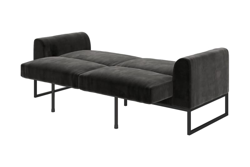 Sovesofa Adley - Svart - Møbler - Sofaer - Sovesofaer - Langsgående sovesofa