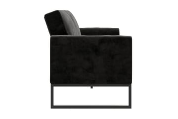 Sovesofa Adley - Svart - Møbler - Sofaer - Sovesofaer - Langsgående sovesofa
