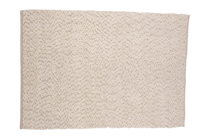 Ullmatte Jajru Rektangulær 200x300 cm - Hvit - Ullteppe