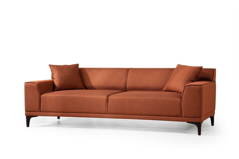 Sofa 3-seters Smithton - Oransje - 3 seter sofa