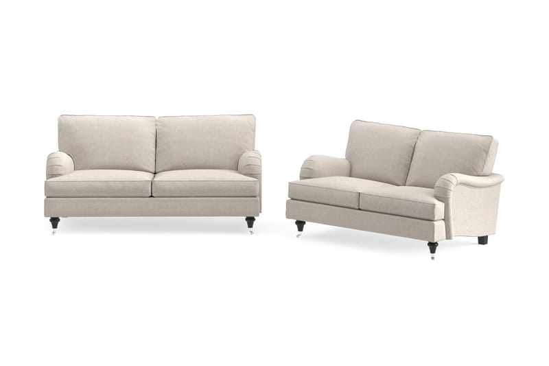 Sofagruppe Oxford Classic 3-seter+2-seter - Beige - Howard sofagruppe - Sofagrupper