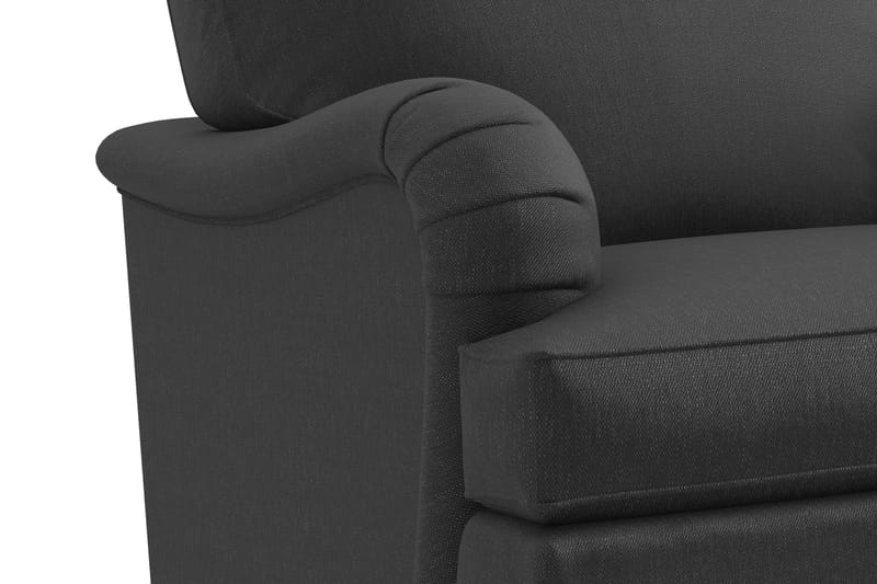 Sofagruppe Oxford Classic 3,5+3-seter+Lenestol+Fotskammel - Mørk grå - Howard sofagruppe - Sofagrupper