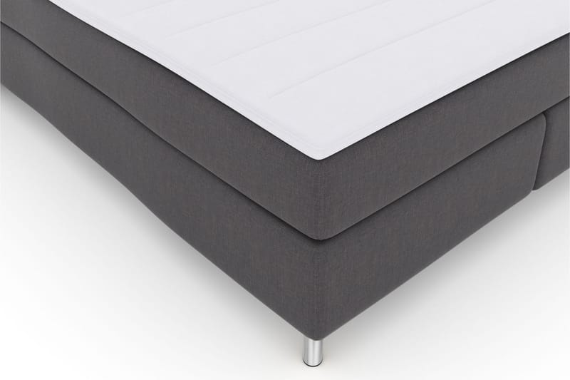 Komplett Sengepakke Choice No 3 210x210 Medium - Mørkegrå|Metallben - Kontinentalsenger - Dobbeltsenger - Komplett sengepakke